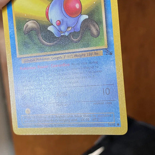 Nm Tentacool Fossil Cartas Pokemon Tcg Vintage Tentacool Inglés