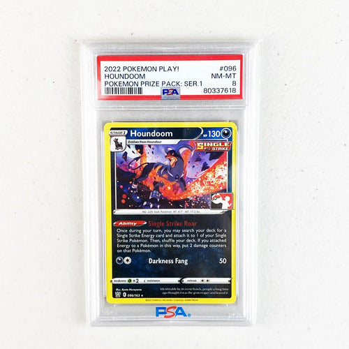 Psa 8 Prize Pack Series Houndoom Cartas Pokemon Tcg Houndoom Inglés