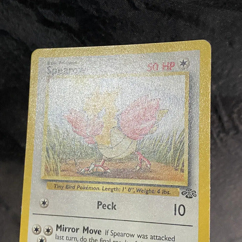 Damaged Spearow Jungle Cartas Tcg Pokemon Vintage A Spearow Inglés