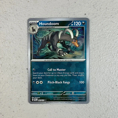 Poke Ball Houndoom Prismatic Evolution Pokemon Tcg Houndoom Inglés