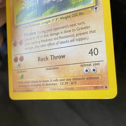 Lp Graveler Legendary Collection Cartas Tcg Pokemon Vintage Graveler Inglés