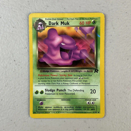 Damaged Dark Muk Team Rocket Cartas Tcg Pokemon Dark Muk Inglés
