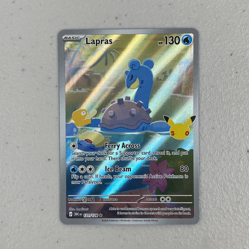 Lapras Illustration Rare 30 Aniversario Cartas Pokemon Tcg Lapras Inglés