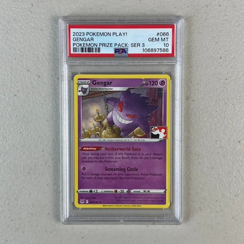 Escasa Psa 10 Gengar Prize Pack Series Cartas Pokemon Tcg Gengar Prize Pack Series Inglés