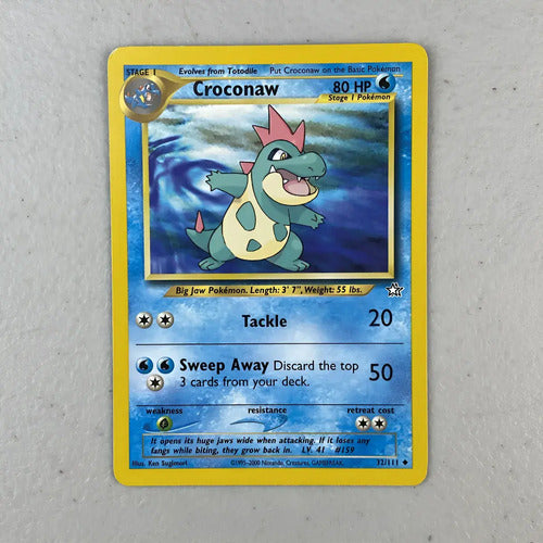 Nm Croconaw Neo Genesis Cartas Tcg Pokemon Vintage Croconaw Inglés