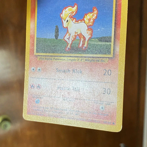 Damaged Ponyta Base Set Cartas Pokemon Tcg Vintage Ponyta Inglés