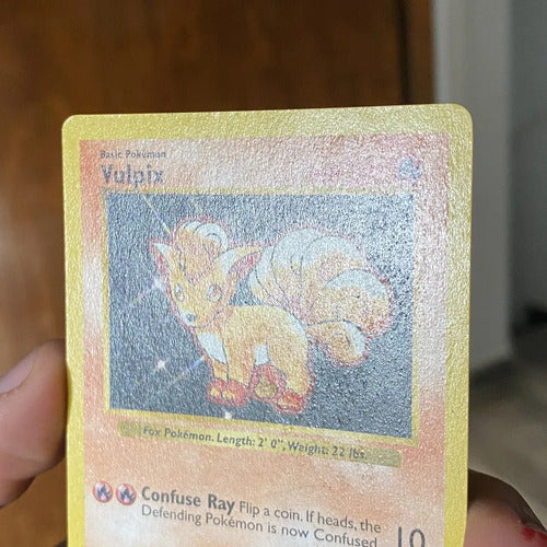 Hp Vulpix Shadowless Base Set Cartas Pokemon Tcg Vulpix Inglés