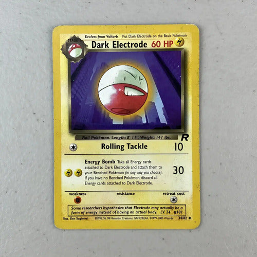 Damaged Dark Electrode Team Rocket Cartas Tcg Pokemon A Dark Electrode Inglés