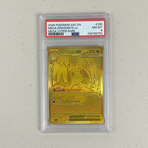 Psa 8 Mega Dragonite Ex Acended Heroes Cartas Pokemon Tcg Mega Dragonite Ex Inglés