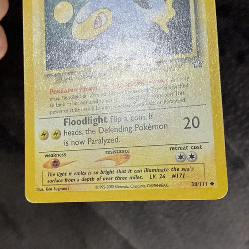 Lp Lanturn Neo Genesis Cartas Tcg Pokemon Vintage Lanturn Inglés