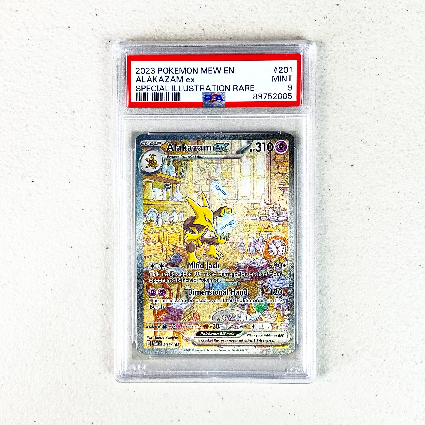 PSA 9 Alakazam EX Special Illustration Rare del set 151