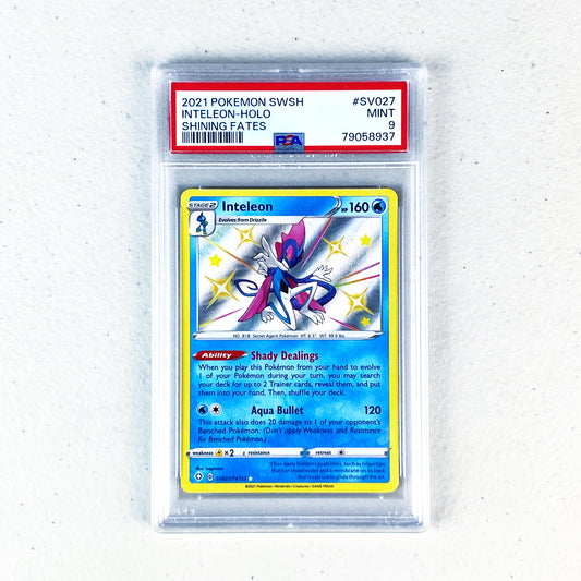 PSA 9 Inteleon Shiny Shining Fates