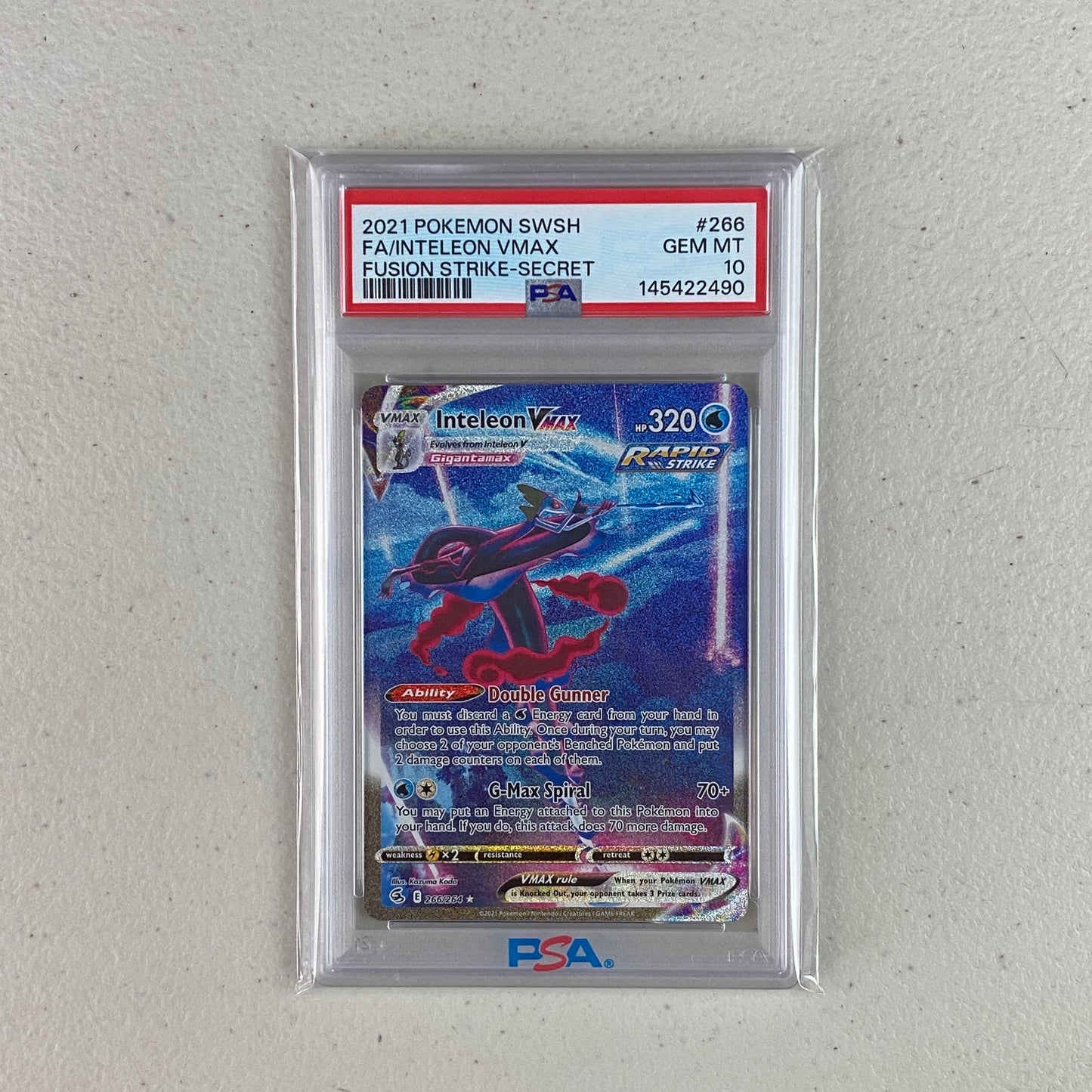 PSA 10 Inteleon VMAX Alternate Art Chilling Reign