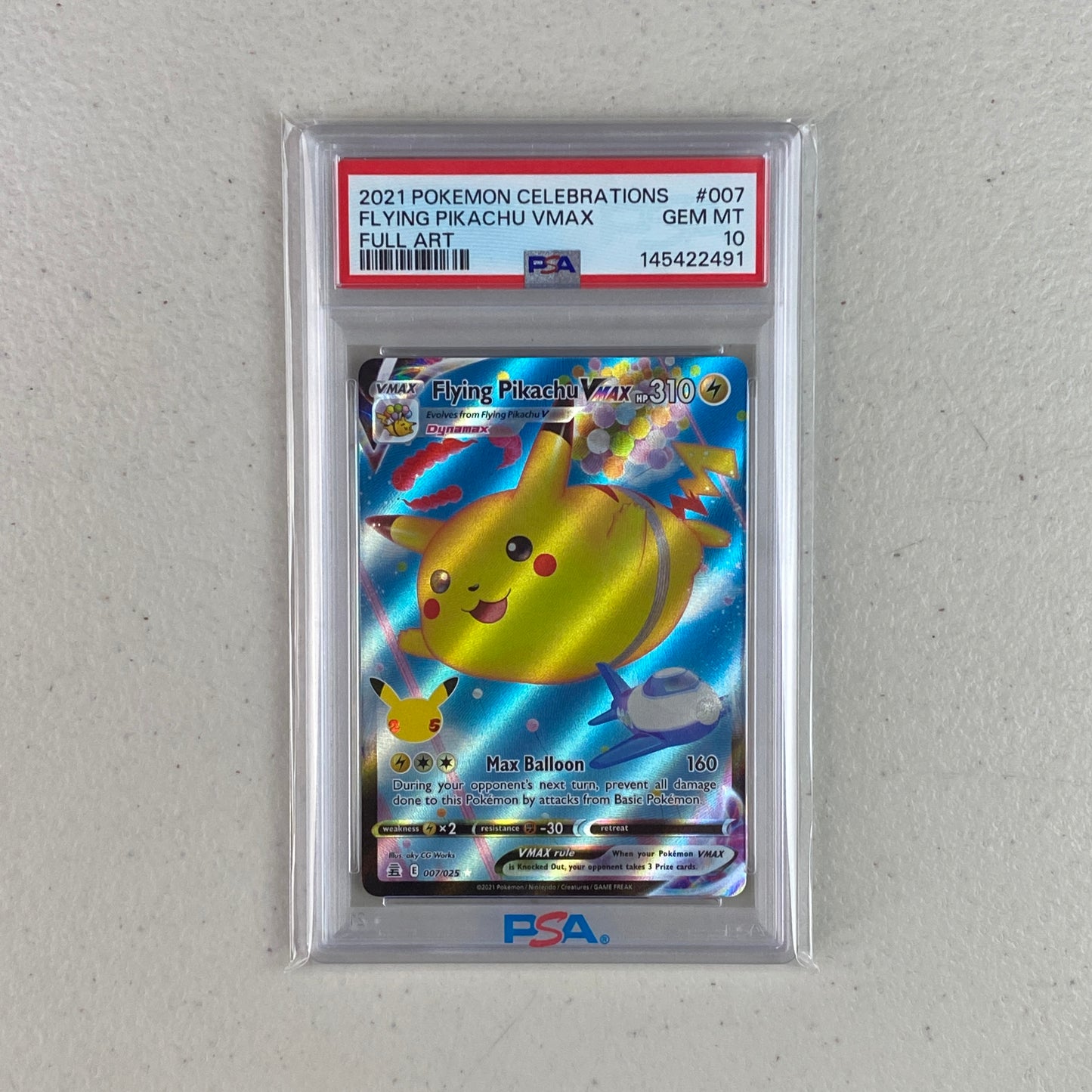 PSA 10 Flying Pikachu VMAX Celebrations