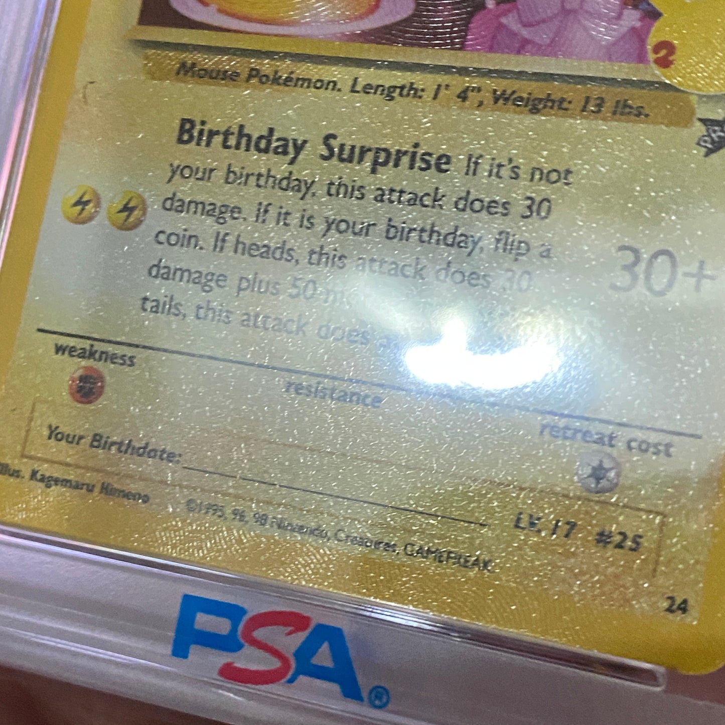 PSA 10 Birthday Pikachu Celebrations Classic Collection