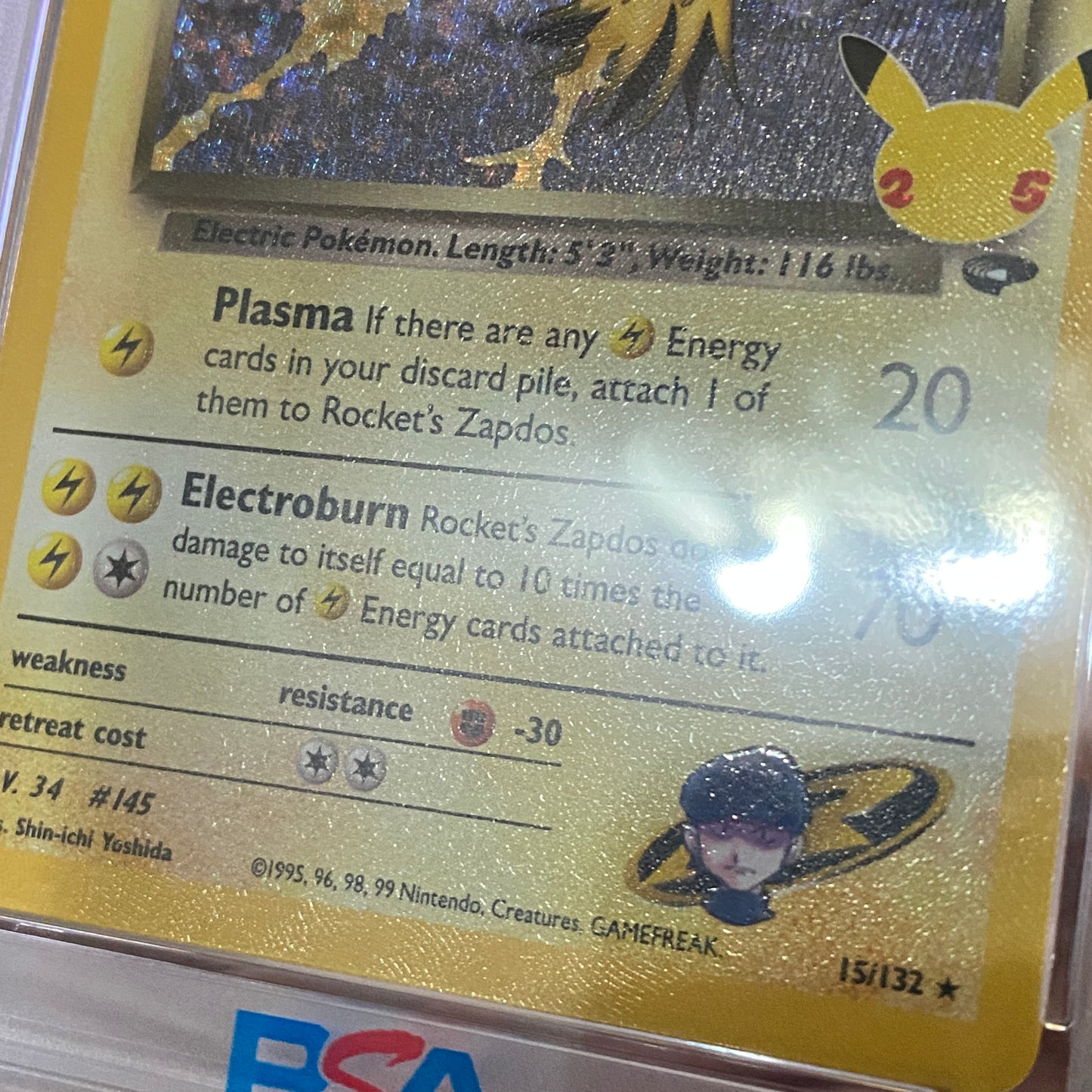 PSA 10 Rockets Zapdos Celebrations Classic Collection