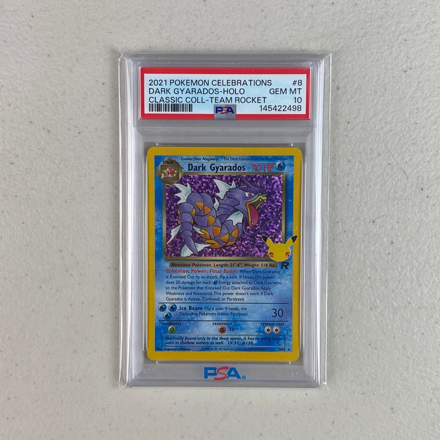 PSA 10 Dark Gyarados Celebrations Classic Collection
