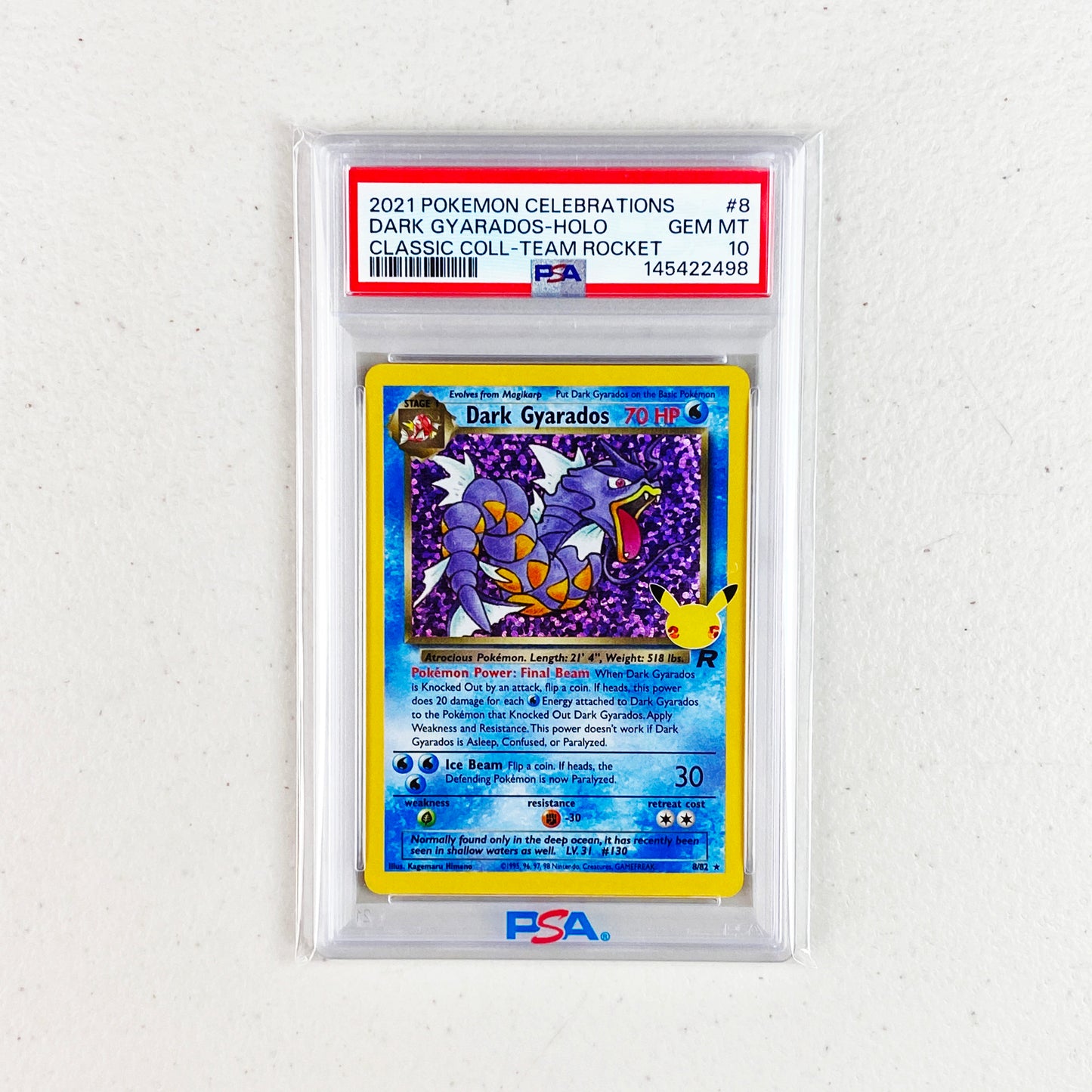 PSA 10 Dark Gyarados Celebrations Classic Collection