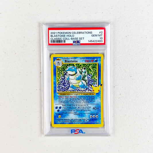 PSA 10 Blastoise Celebrations Classic Collection (arte base set)
