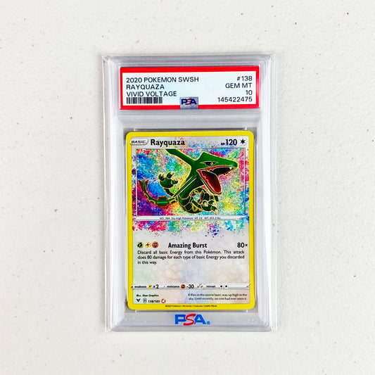 PSA 10 Rayquaza Amazing Rare Vivid Voltage
