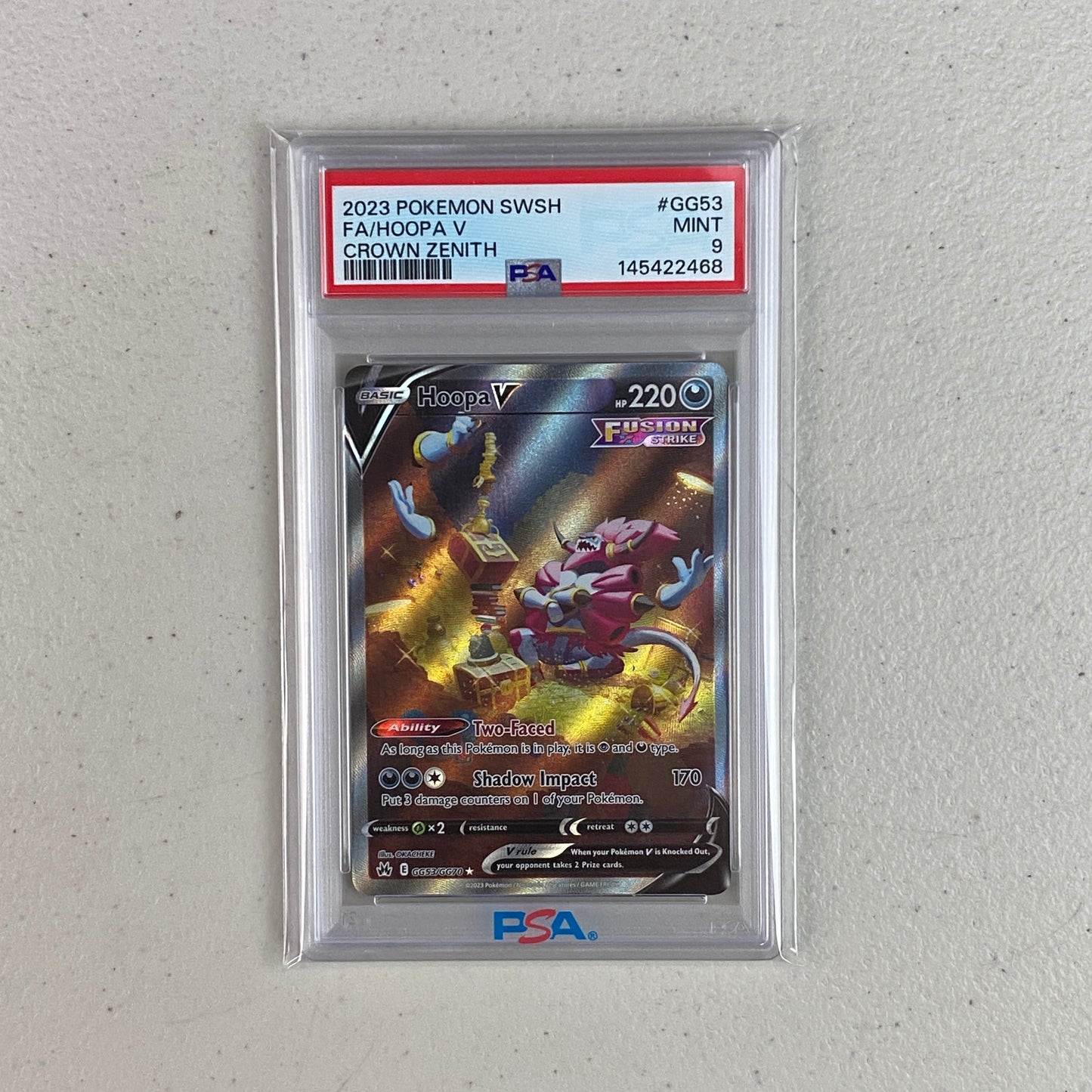 PSA 9 Hoopa V Crowzn Zenith Alternate Art