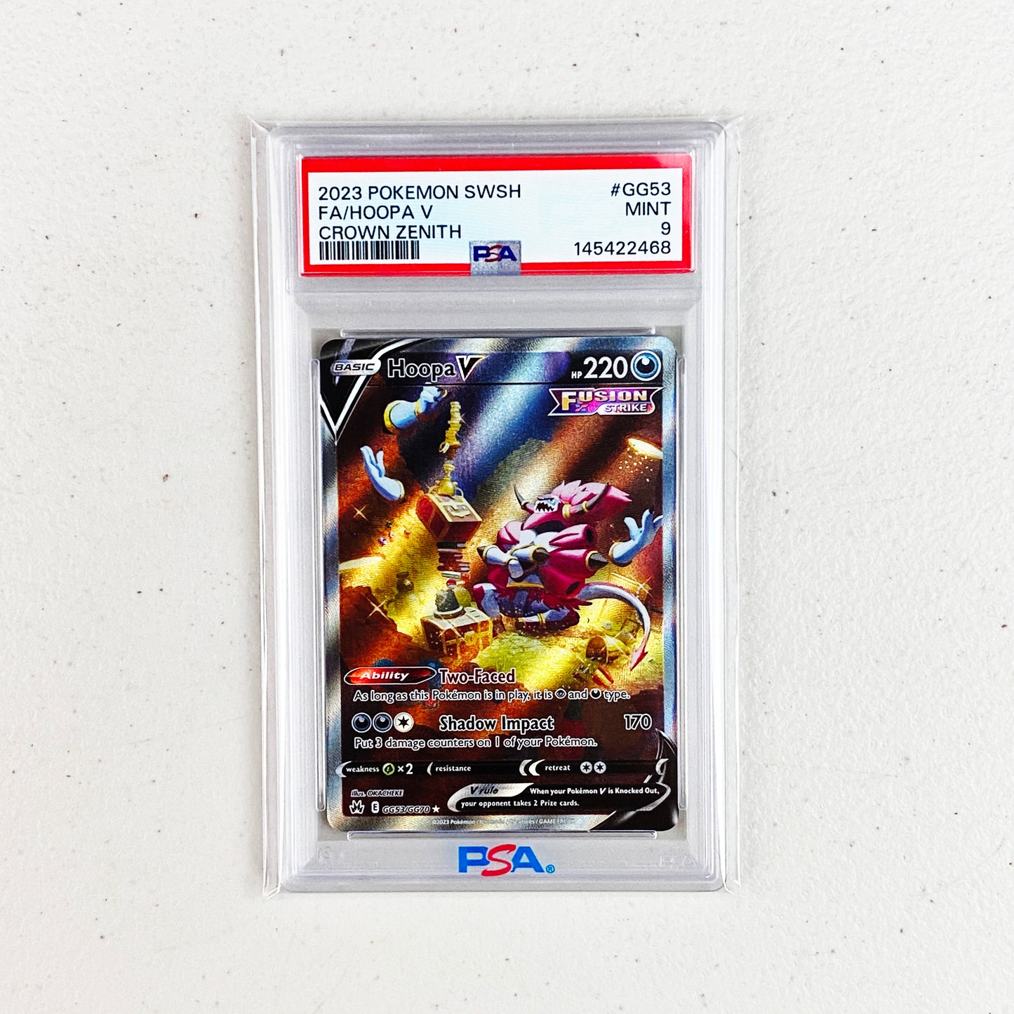 PSA 9 Hoopa V Crowzn Zenith Alternate Art