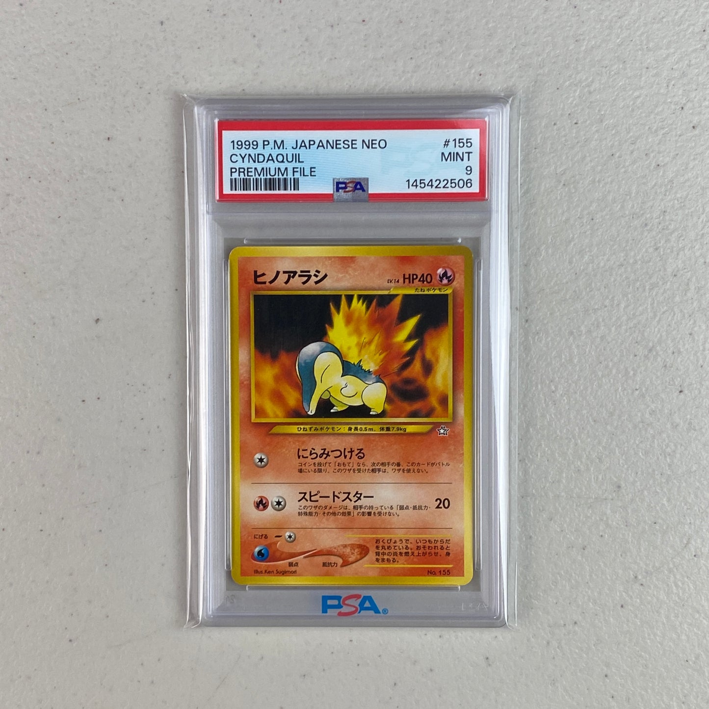 PSA 9 Cyndaquil Promo Japones