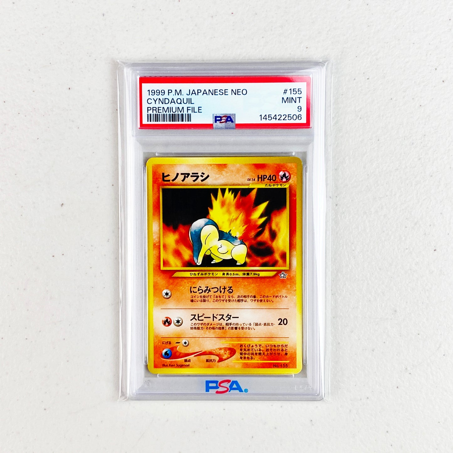 PSA 9 Cyndaquil Promo Japones