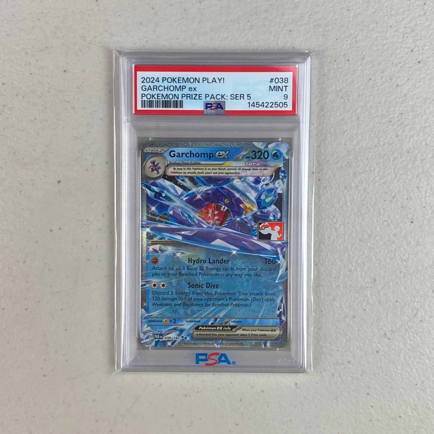 PSA 9 Garchomp EX Prize Pack Series