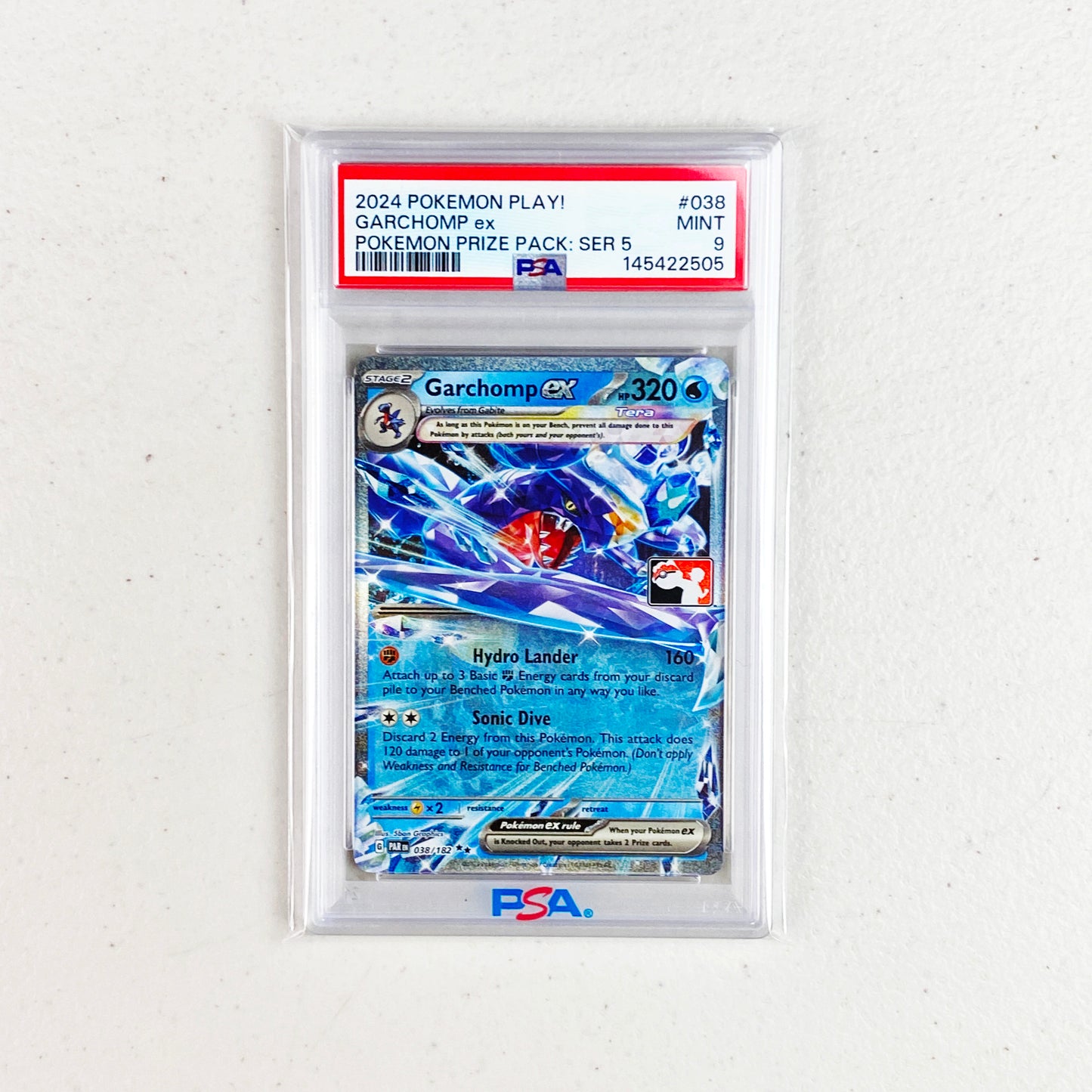 PSA 9 Garchomp EX Prize Pack Series