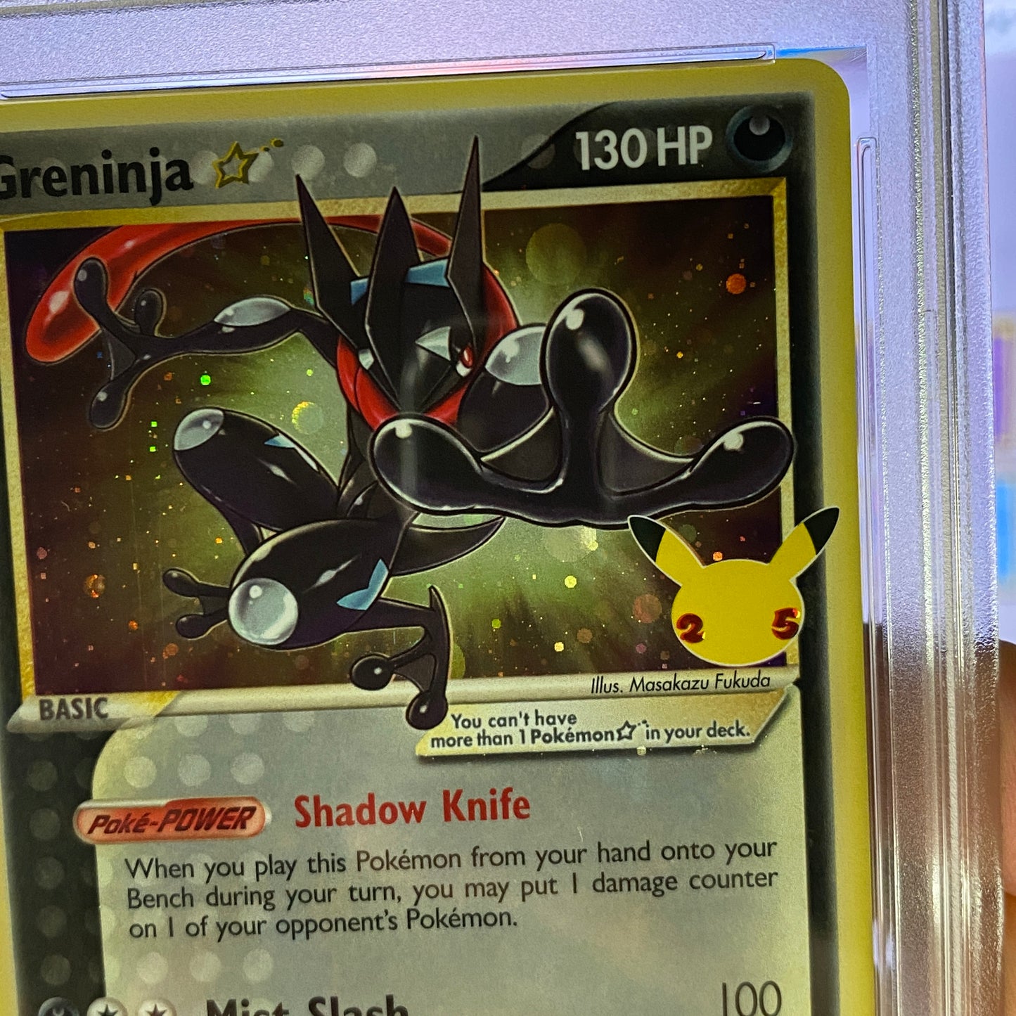 PSA 9 Greninja Gold Star Promo Celebrations