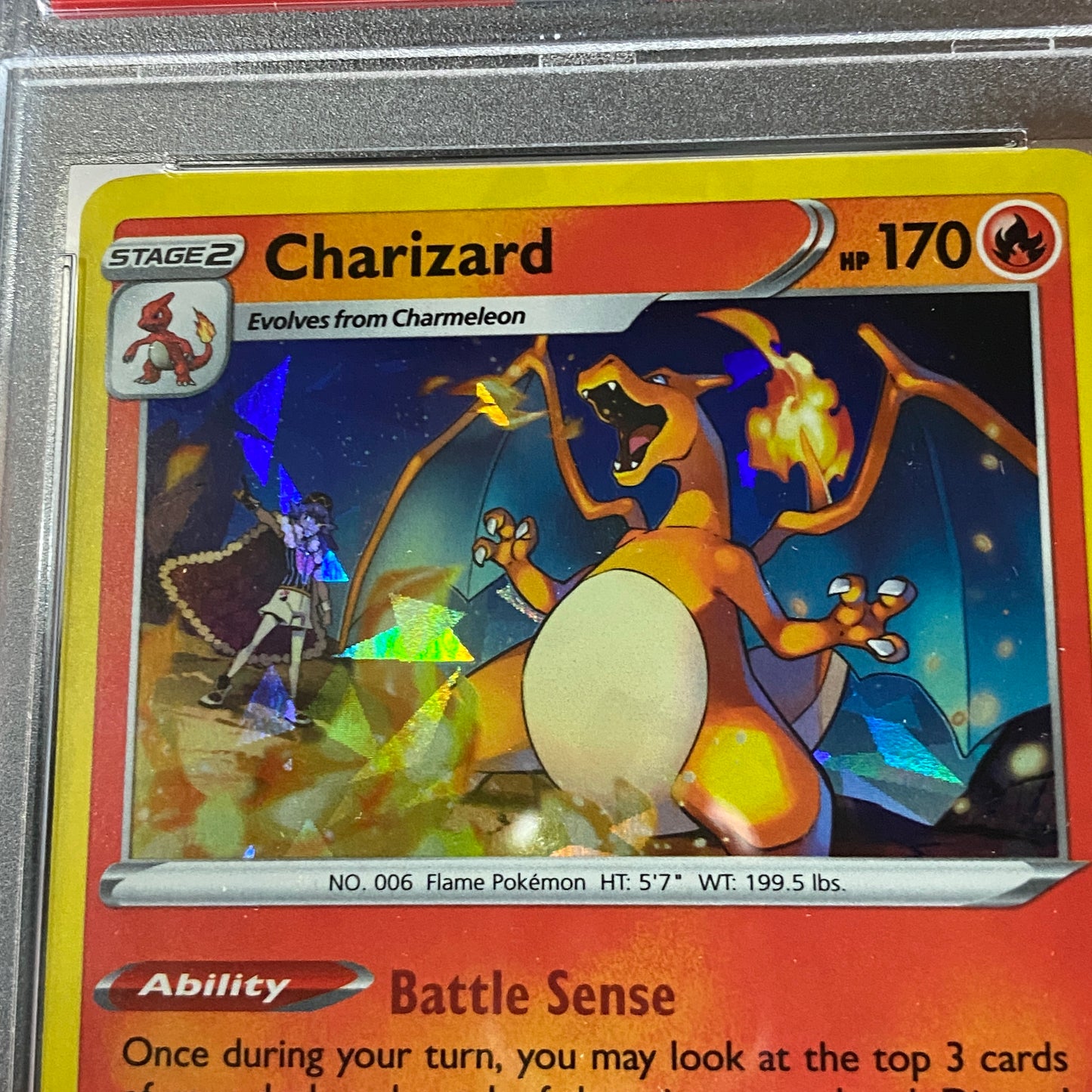 PSA 9 Charizard Cracked Ice Holo