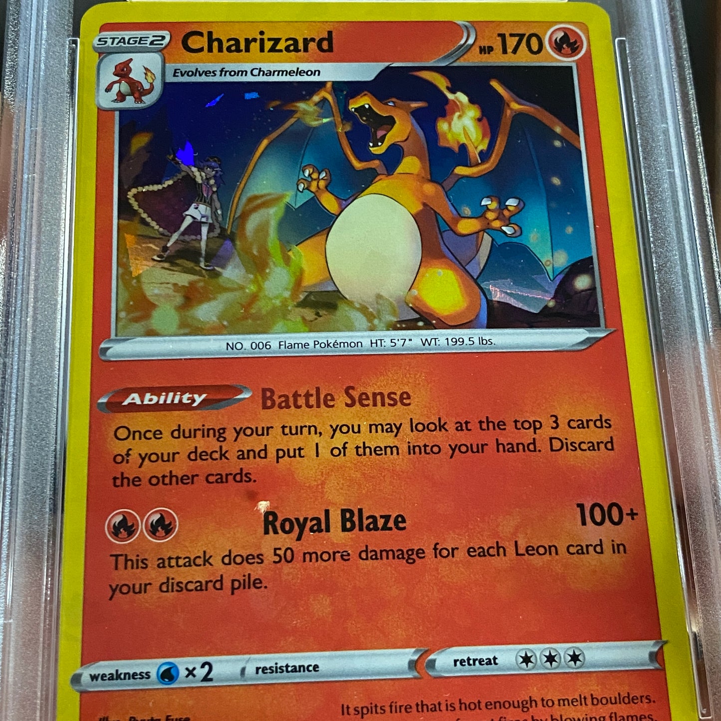 PSA 9 Charizard Cracked Ice Holo