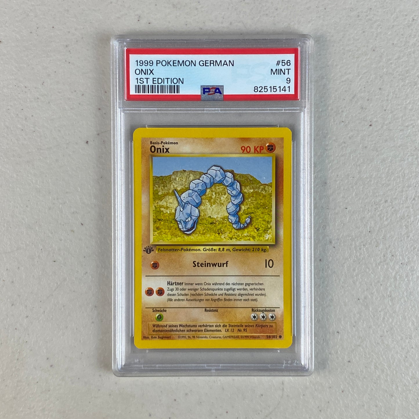 PSA 9 Aleman First Edition Onix Base Set 1999