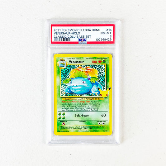 PSA 8 Venusaur Celebrations Classic Collection