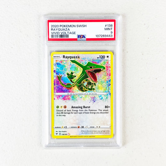 PSA 9 Rayquaza Amazing Rare Vivid Voltage
