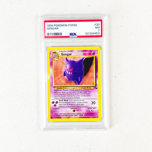 PSA 7 Gengar No Holo Fossil