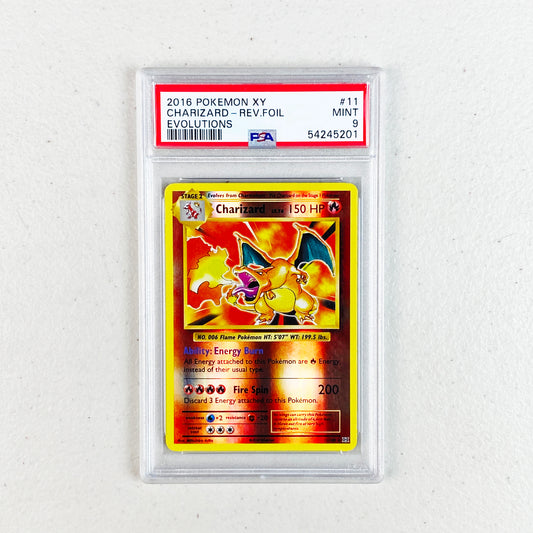 PSA 9 Charizard Reverse Holo Evolutions