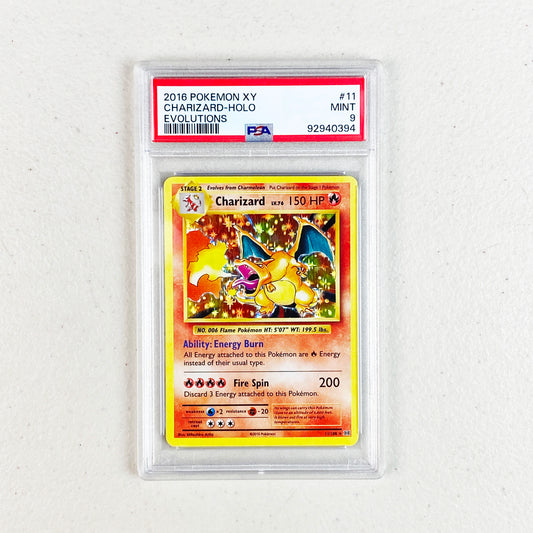 PSA 9 Charizard Holo Rare Evolutions