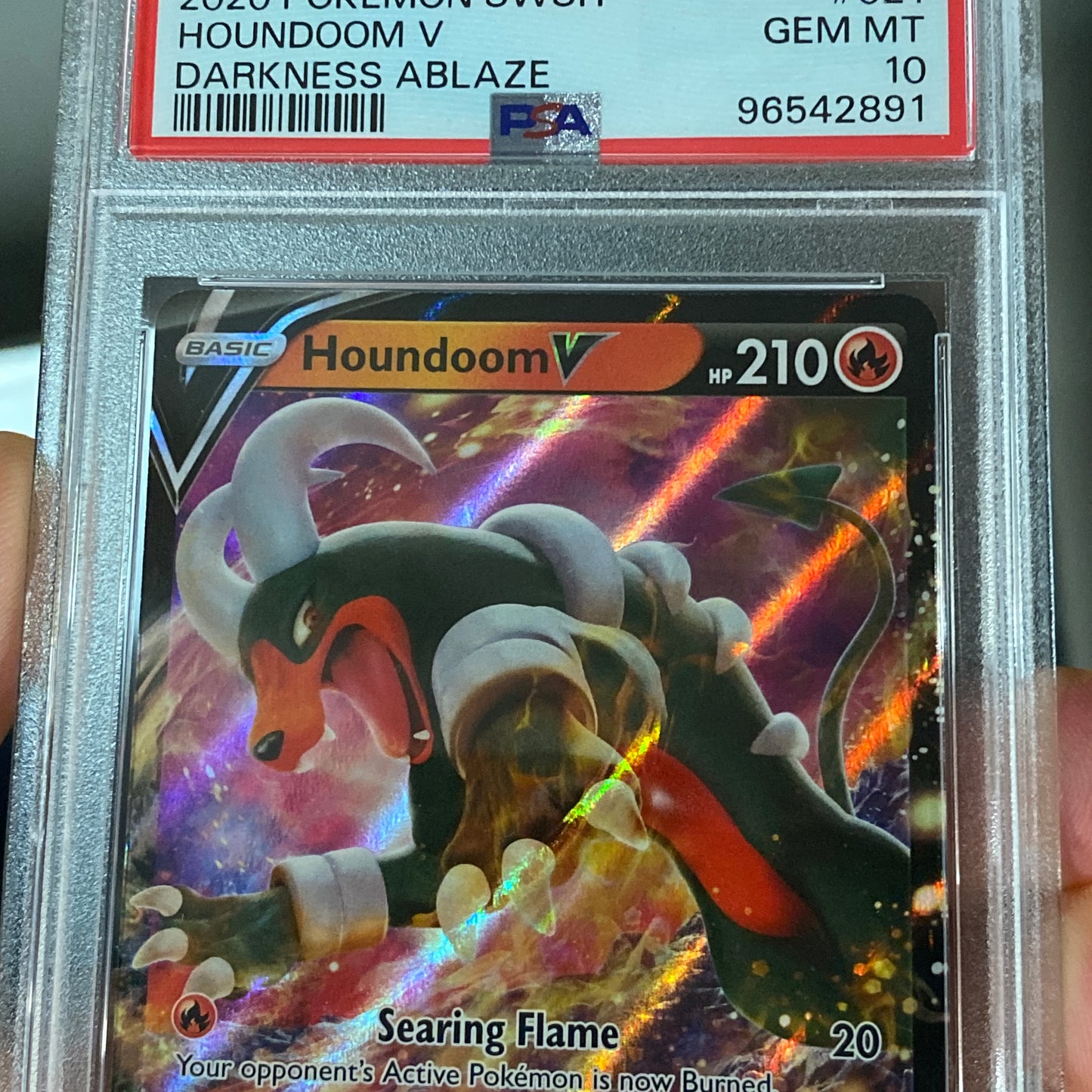 PSA 10 Houndoom V Darkness Ablaze