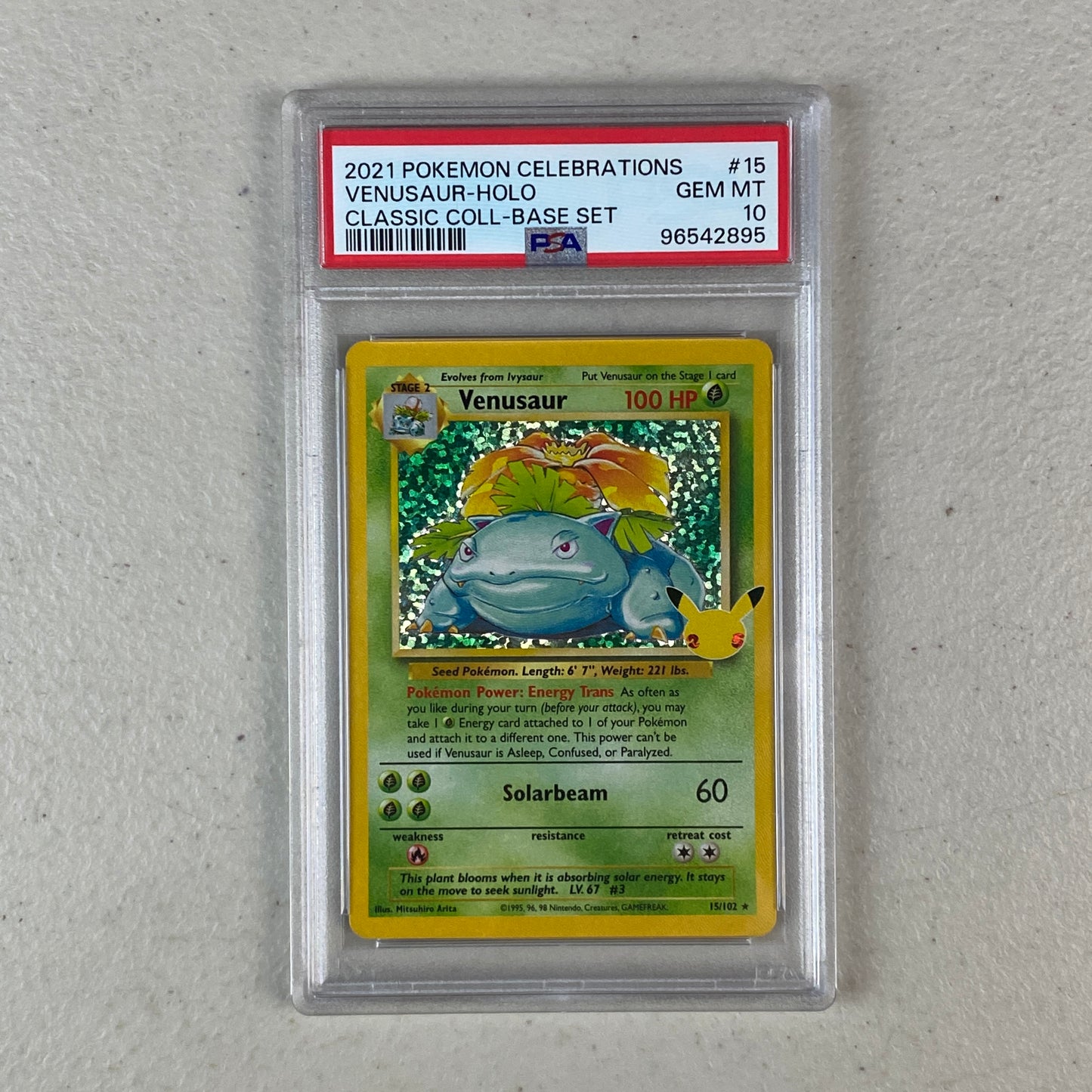 PSA 10 Venusaur Celebrations