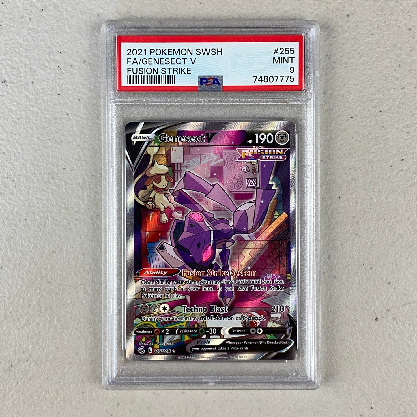 PSA 9 Genesect V Full Art Alternate Art