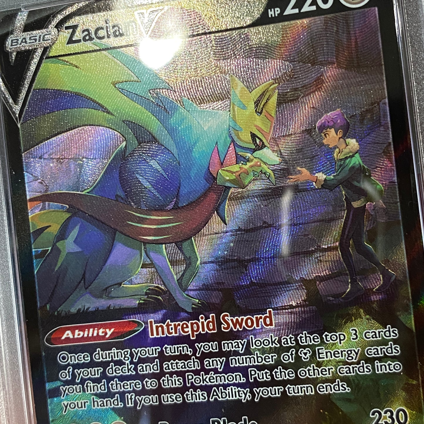 PSA 9 Zacian V Character Art Astral Radiance